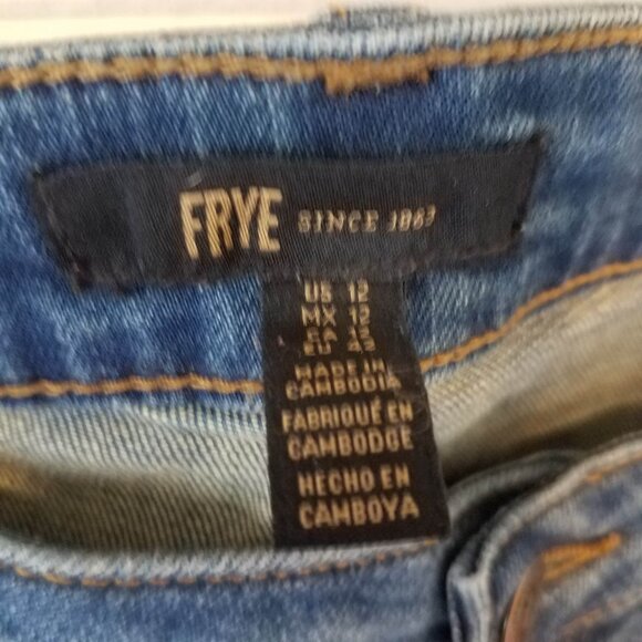 Frye Women's 12 Veronica Cropped Skinny Midrise Jeans WMS9BDP03 8012769 - Picture 5 of 12
